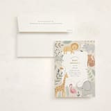 "Safari Dreams" - Baby Shower Invitations in Sunshine by Teju Reval - With Envelope