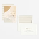 "Pebble" - Baby Shower Invitations in Sand by Heather Cairl - Assembled
