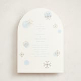 "Snowflakes" - Baby Shower Invitations in Glacier by Baumbirdy - Front