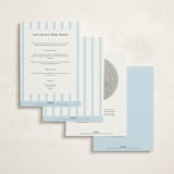"Snowflakes" - Baby Shower Invitations in Glacier by Baumbirdy - Back of Card Options
