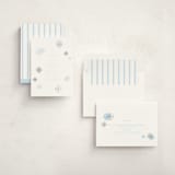 "Snowflakes" - Baby Shower Invitations in Glacier by Baumbirdy - Assembled