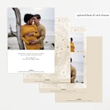 "Moon and stars" - Baby Shower Invitations in Latte by Creo Study - Back of Card Options