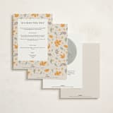 "pastel pumpkins" - Baby Shower Invitations in Pudding by Cass Loh - Back of Card Options
