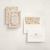 "pastel pumpkins" - Baby Shower Invitations in Pudding by Cass Loh - Assembled