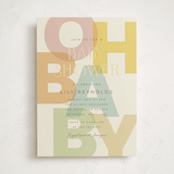 "Layers" - Baby Shower Invitations in Pastel by Ellen Schlegelmilch - Front