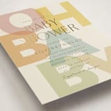 "Layers" - Baby Shower Invitations in Pastel by Ellen Schlegelmilch - Detail