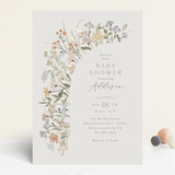 "Meadow flowers" - Baby Shower Invitations in Vanilla by Jennifer Wick - Front