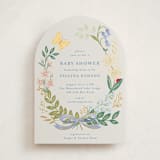 "Baby Flora" - Baby Shower Invitations in Sky by Petra Kern - Front