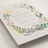 "Baby Flora" - Baby Shower Invitations in Sky by Petra Kern - Detail