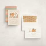 "Little Pumpkin" - Baby Shower Invitations in Latte by Creo Study - Assembled