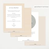 "Night Sky Garland" - Baby Shower Invitations in Ecru by Angela Thompson - Back of Card Options
