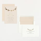 "Night Sky Garland" - Baby Shower Invitations in Ecru by Angela Thompson - Assembled
