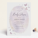 "Fabled" - Baby Shower Invitations in Blush by Jelena Vuletic - Front