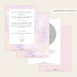 "Fabled" - Baby Shower Invitations in Blush by Jelena Vuletic - Back of Card Options