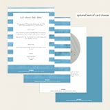 "Knightsbridge" - Baby Shower Invitations in Sky by Jackie Crawford - Back of Card Options