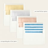 "Knightsbridge" - Baby Shower Invitations in Sky by Jackie Crawford - Envelope Liner Options