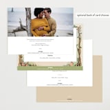 "Medieval Letters Fairytale" - Baby Shower Invitations in Peach by Becky Nimoy - Back of Card Options