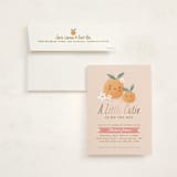 "little cutie oranges" - Baby Shower Invitations in Peach by Karidy Walker - With Envelope