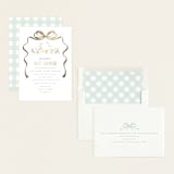"Storybook Geese" - Baby Shower Invitations in Mint by Everett Paper Goods - Assembled