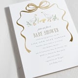 "Storybook Geese" - Baby Shower Invitations in Mint by Everett Paper Goods - Detail