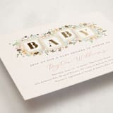 "petite baby blocks" - Baby Shower Invitations in Honey by Jennifer Wick - Detail