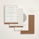 "autumn toile" - Baby Shower Invitations in Acorn by Rebecca Durflinger - Back of Card Options