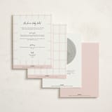 "Dainty Garden" - Baby Shower Invitations in Blush by Paper Raven Co. - Back of Card Options