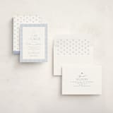 "Gingham Rockinghorse" - Baby Shower Invitations in Baby Blue by Olivia Raufman - Assembled