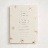 "Sun Toss" - Baby Shower Invitations in Blush by Meggy Masters - Front