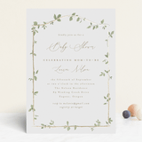 "Canopy" - Baby Shower Invitations in Ivy by Everett Paper Goods - Front