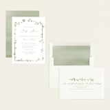 "Canopy" - Baby Shower Invitations in Ivy by Everett Paper Goods - Assembled