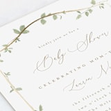 "Canopy" - Baby Shower Invitations in Ivy by Everett Paper Goods - Detail