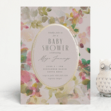 "floral jewels" - Baby Shower Invitations in Wild Berry by Lori Wemple - Front