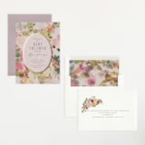 "floral jewels" - Baby Shower Invitations in Wild Berry by Lori Wemple - Assembled