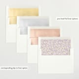 "Floral Wisp" - Baby Shower Invitations in Lavender by Susan Moyal - Envelope Liner Options