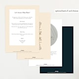 "Gilded Tapestry" - Baby Shower Invitations in Midnight Garden by Simona Camp - Back of Card Options