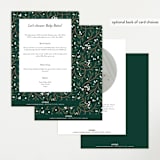 "Illuminated Storybook" - Baby Shower Invitations in Evergreen by Alethea and Ruth - Back of Card Options