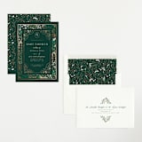 "Illuminated Storybook" - Baby Shower Invitations in Evergreen by Alethea and Ruth - Assembled