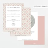 "Victorian" - Baby Shower Invitations in Versailles by Claudia Orengo - Back of Card Options