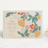 "Gilded Butterfly Garden" - Baby Shower Invitations in Ivory by Simona Camp - Front
