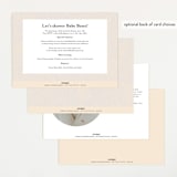"Gilded Butterfly Garden" - Baby Shower Invitations in Ivory by Simona Camp - Back of Card Options