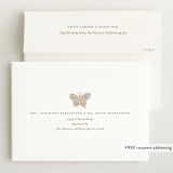 "Gilded Butterfly Garden" - Baby Shower Invitations in Ivory by Simona Camp - FREE Recipient Addressing