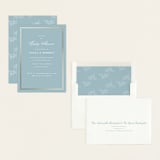 "Polished" - Baby Shower Invitations in Powder Blue by Jennifer Postorino - Assembled