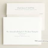 "Polished" - Baby Shower Invitations in Powder Blue by Jennifer Postorino - FREE Recipient Addressing