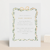 "Ribbonly Frame" - Baby Shower Invitations in Butter by Itsy Belle Studio - Front