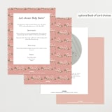 "Ribbonly Frame" - Baby Shower Invitations in Butter by Itsy Belle Studio - Back of Card Options