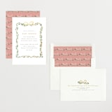 "Ribbonly Frame" - Baby Shower Invitations in Butter by Itsy Belle Studio - Assembled