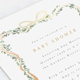 "Ribbonly Frame" - Baby Shower Invitations in Butter by Itsy Belle Studio - Detail