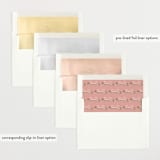 "Ribbonly Frame" - Baby Shower Invitations in Butter by Itsy Belle Studio - Envelope Liner Options