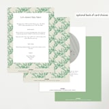 "Winter Cottage" - Baby Shower Invitations in Mint by Elly - Back of Card Options